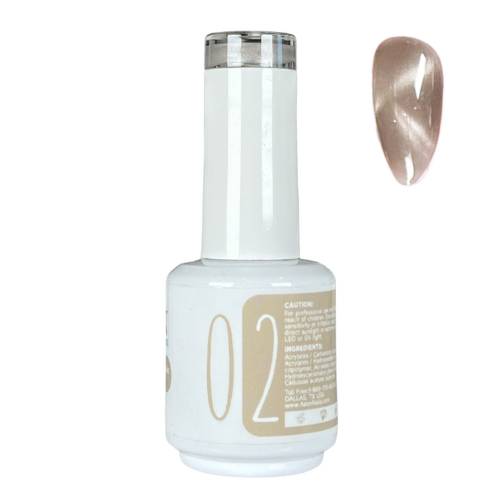 AEON NUDE SHADE CERAMIC CAT EYE GEL 15ml #02