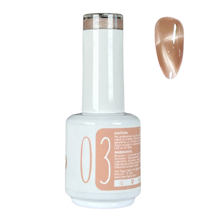 AEON NUDE SHADE CERAMIC CAT EYE GEL 15ml #03