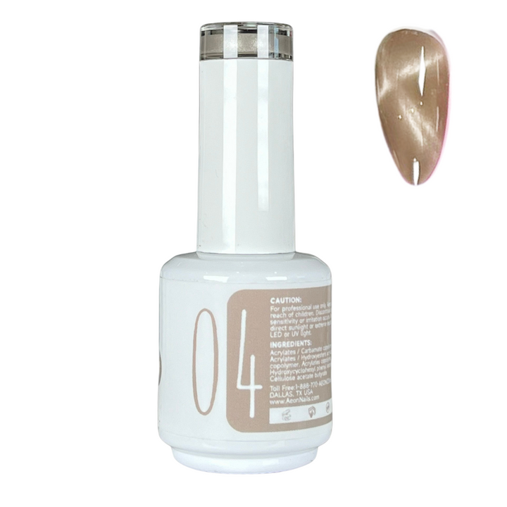 AEON NUDE SHADE CERAMIC CAT EYE GEL 15ml #04