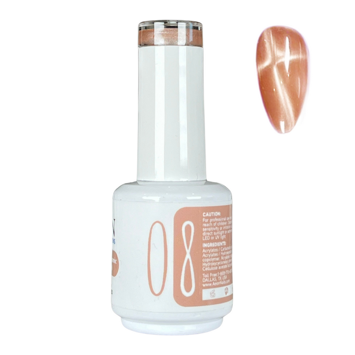 AEON NUDE SHADE CERAMIC CAT EYE GEL 15ml #08