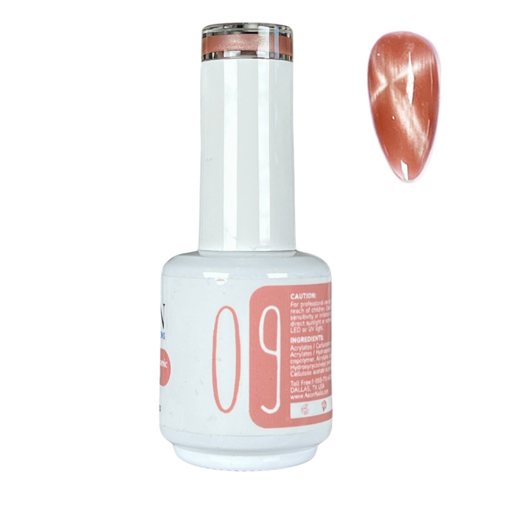 AEON NUDE SHADE CERAMIC CAT EYE GEL 15ml #09