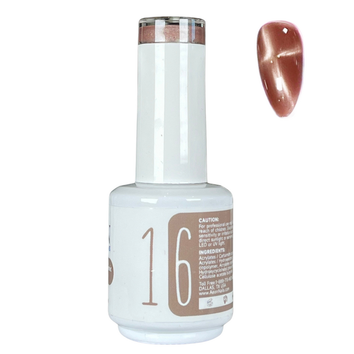 AEON NUDE SHADE CERAMIC CAT EYE GEL 15ml #16