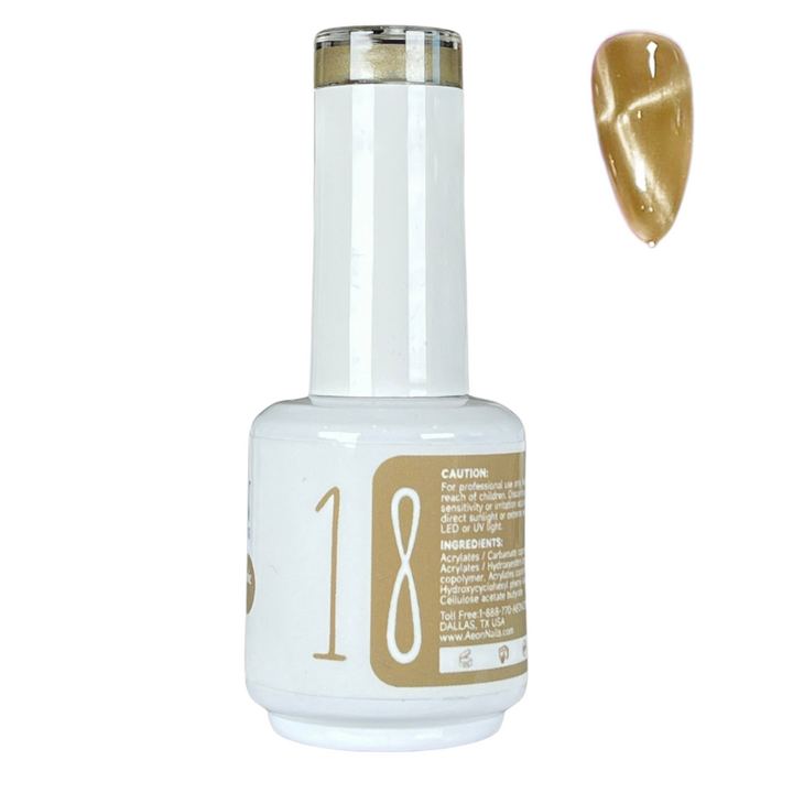 AEON NUDE SHADE CERAMIC CAT EYE GEL 15ml #18