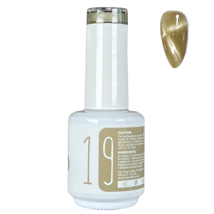 AEON NUDE SHADE CERAMIC CAT EYE GEL 15ml #19