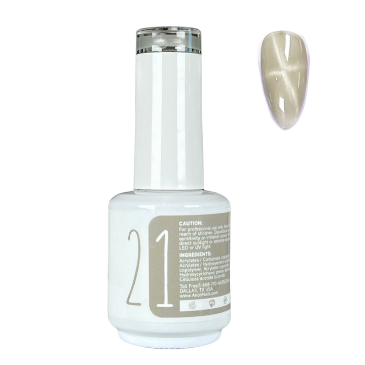 AEON NUDE SHADE CERAMIC CAT EYE GEL 15ml #21