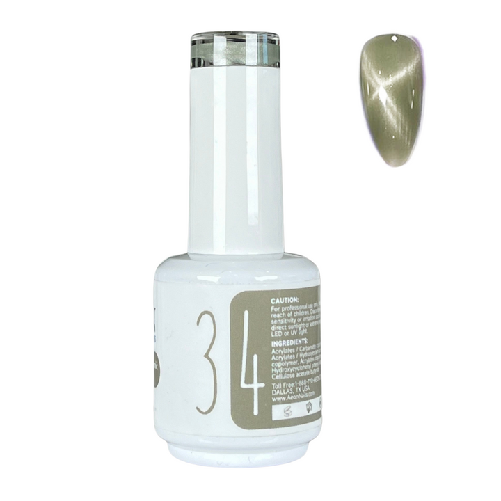 AEON NUDE SHADE CERAMIC CAT EYE GEL 15ml #34