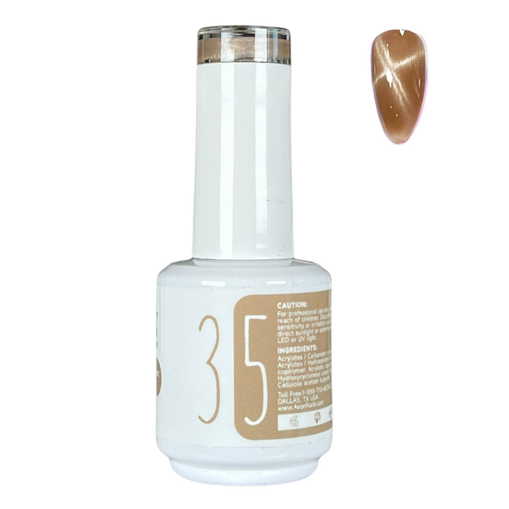 AEON NUDE SHADE CERAMIC CAT EYE GEL 15ml #35