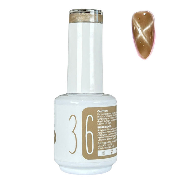 AEON NUDE SHADE CERAMIC CAT EYE GEL 15ml #36