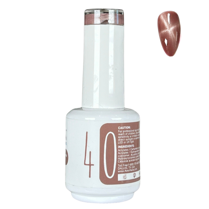 AEON NUDE SHADE CERAMIC CAT EYE GEL 15ml #40