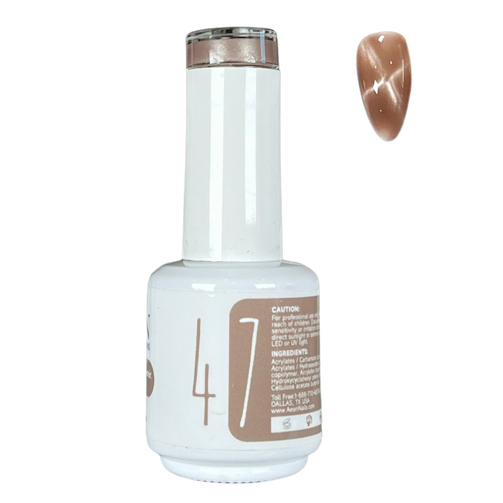 AEON NUDE SHADE CERAMIC CAT EYE GEL 15ml #47