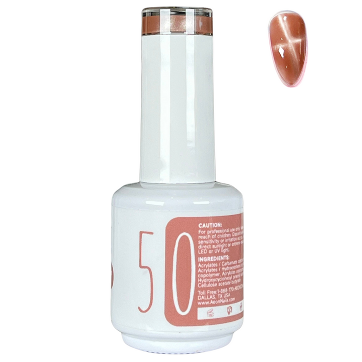 AEON NUDE SHADE CERAMIC CAT EYE GEL 15ml #50