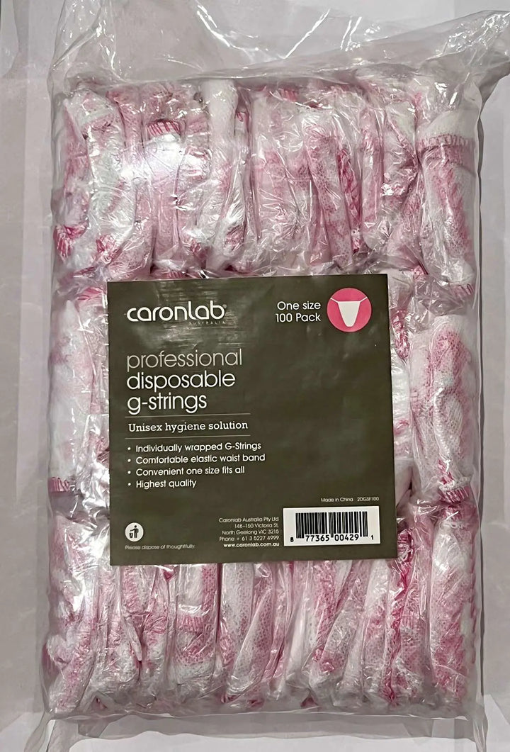 CARONLAB DISPOSABLE G STRINGS WHITE 100 PACK UNDERWEAR TANNING